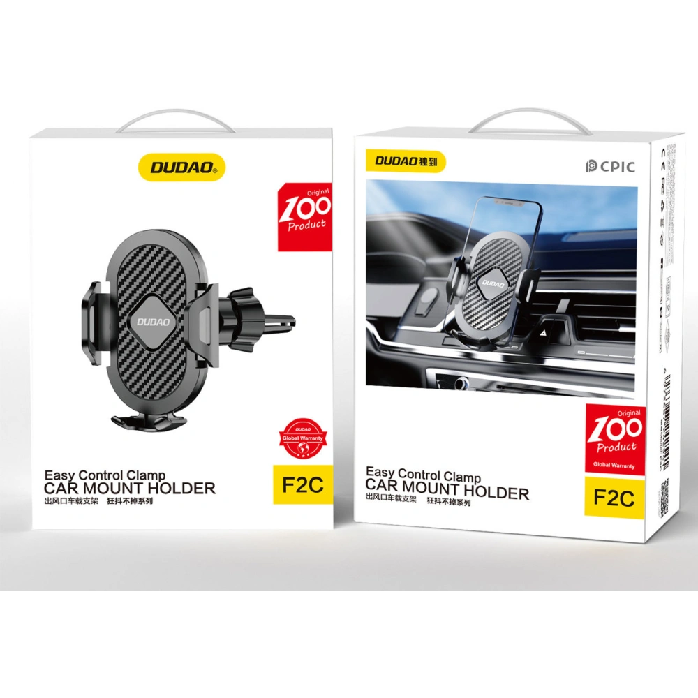 Uchwyt samochodowy Dudao zaciskowy na kratkę wentylacyjną czarny (F2C)