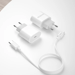 Kup Încărcător de rețea Dudao USB-C Power Delivery 20W alb + cablu USB-C - Lightning 1m (A8SEU) - DDA236 - {ean13} - Sklep Home Screen
