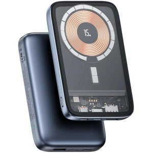 Powerbank USAMS PB67 10000mAh 20W QC3.0+PD Magnetic Wireless Fast Charge stalowy/tarnish (US-CD184)