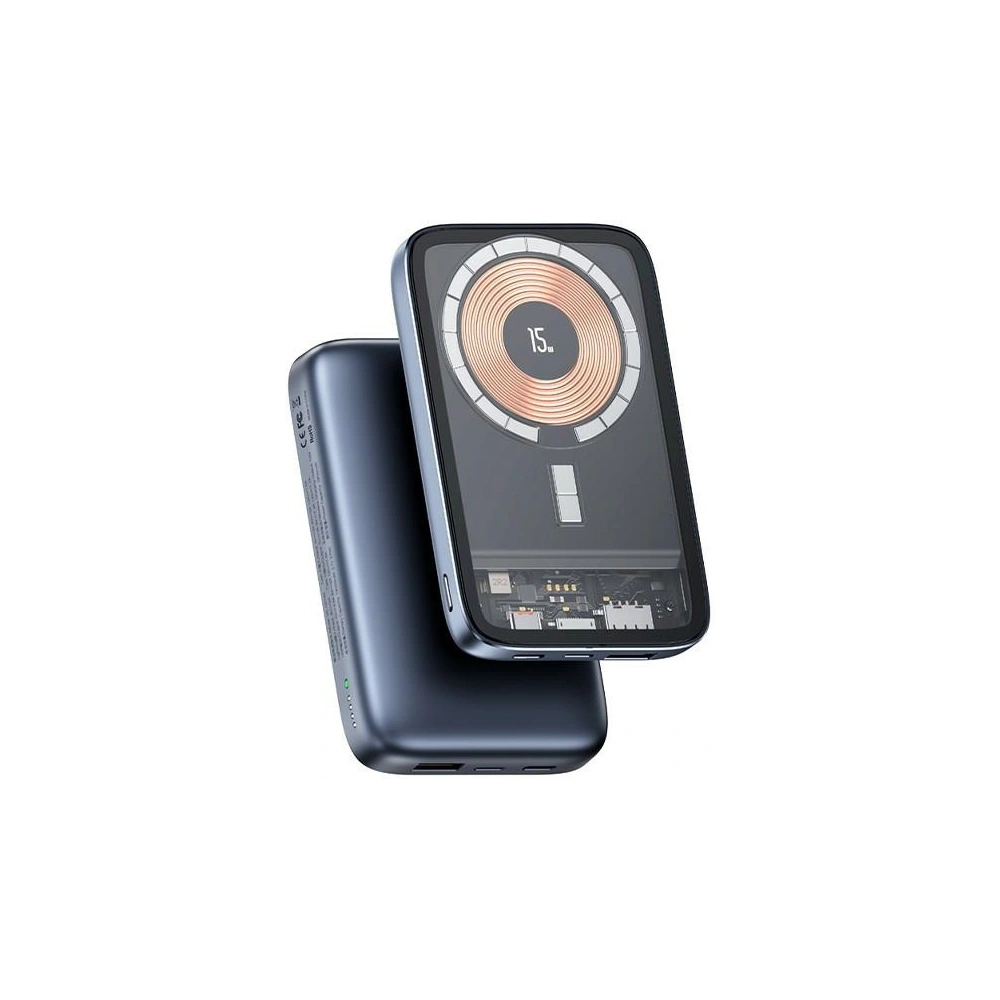 Powerbank USAMS PB67 10000mAh 20W QC3.0+PD Magnetic Wireless Fast Charge stalowy/tarnish (US-CD184)