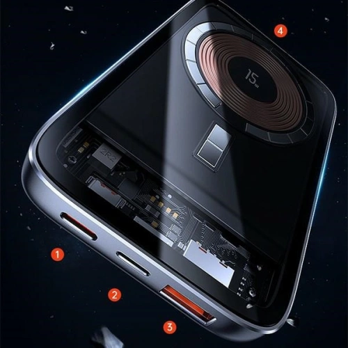 Kup Powerbank USAMS PB67 10000mAh 20W QC3.0+PD Magnetisches kabelloses Schnellladen Stahl/Verfärbung (US-CD184) - USA816 - {ean13} - Sklep Home Screen