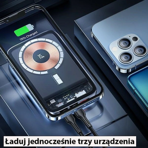 Kup Powerbank USAMS PB67 10000mAh 20W QC3.0+PD Încărcare rapidă wireless magnetică oțel/întunecare (US-CD184) - USA816 - {ean13} - Sklep Home Screen