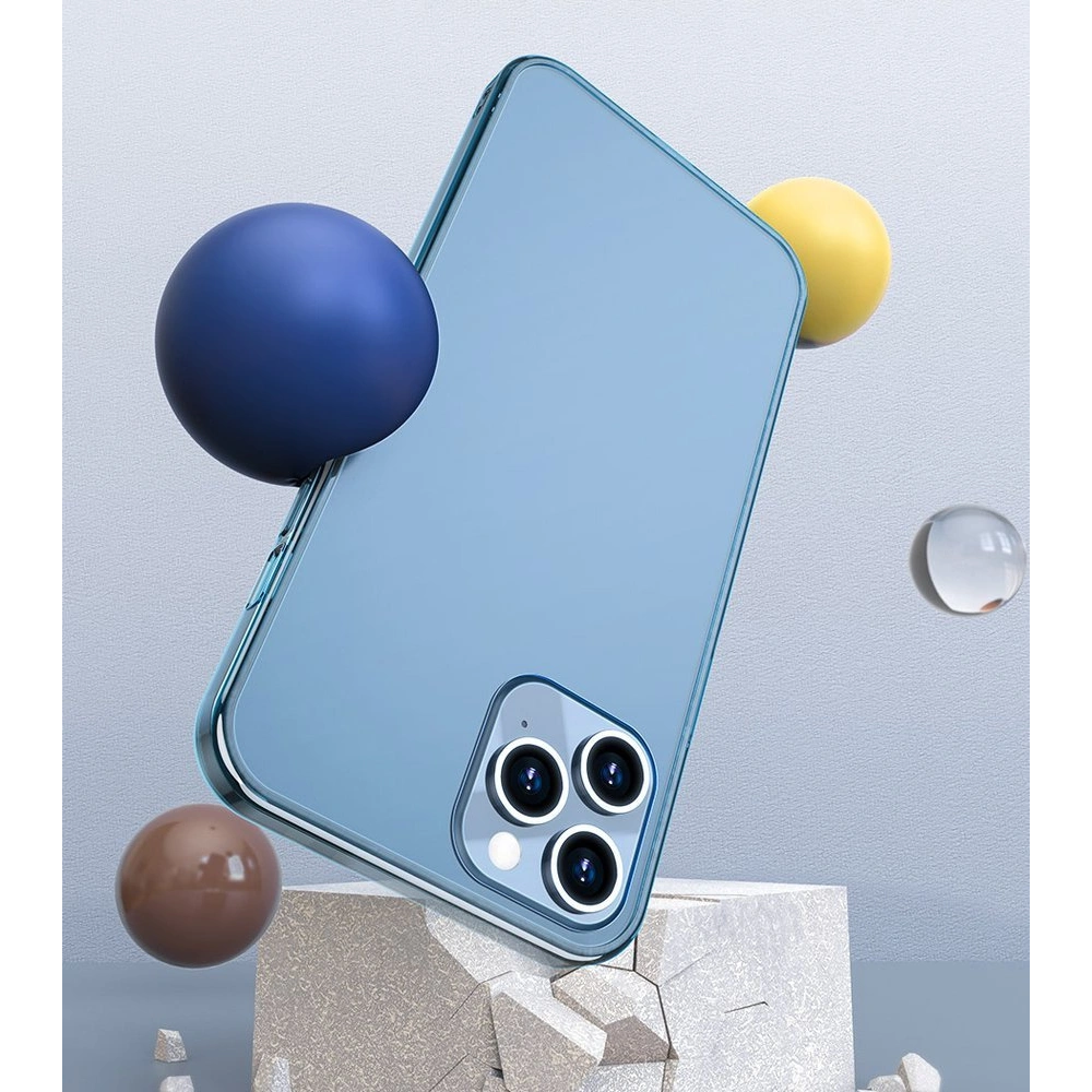 Etui Baseus Frosted Glass Case Apple iPhone 12/12 Pro ciemnozielony