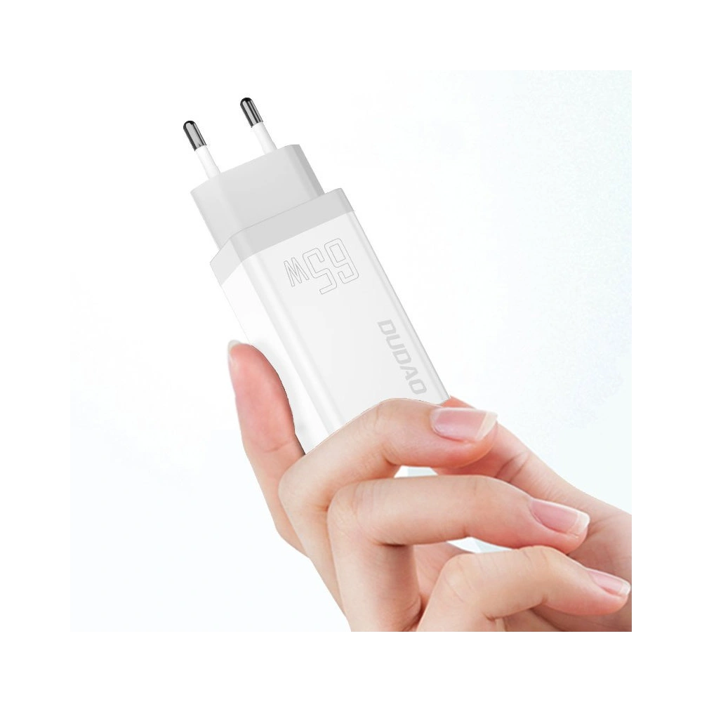 Ładowarka sieciowa Dudao GaN 65W USB/2xUSB-C Quick Charge Power Delivery biały (A7xs white)