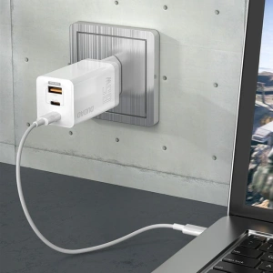 Kup Încărcătorul de rețea Dudao GaN 65W USB/2xUSB-C Quick Charge Power Delivery alb (A7xs white) - DDA237 - {ean13} - Sklep Home Screen