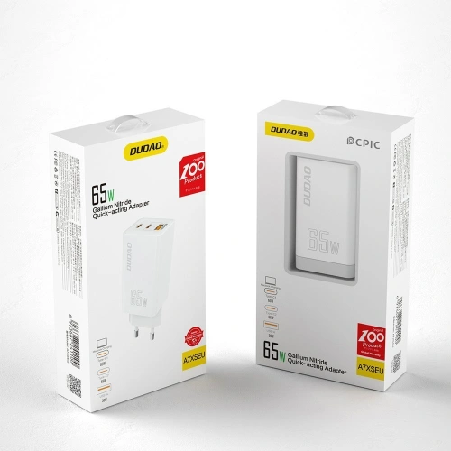 Kup Netzteil Dudao GaN 65W USB/2xUSB-C Quick Charge Power Delivery weiß (A7xs white) - DDA237 - {ean13} - Sklep Home Screen