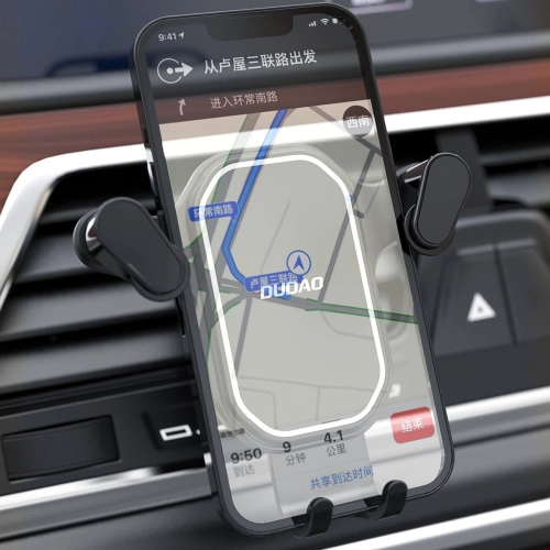 Buy Dudao F12H phone holder air vent black - DDA238 - {ean13} - Home Screen Store Europe