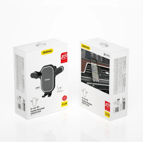 Buy Dudao F12H phone holder air vent black - DDA238 - {ean13} - Home Screen Store Europe