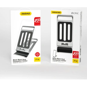 Dudao F14 foldable desktop phone holder gray