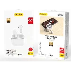 Kup Căști wireless Dudao TWS U15H Bluetooth 5.1 alb - DDA241 - {ean13} - Sklep Home Screen