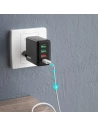Kup Hálózati töltő Dudao 3xUSB/USB-C 20W Power Delivery QC 3.0 fekete (A5H) - DDA243 - {ean13} - Sklep Home Screen