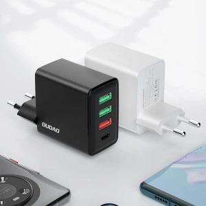 Kup Încărcător de rețea Dudao 3xUSB/USB-C 20W Power Delivery QC 3.0 negru (A5H) - DDA243 - {ean13} - Sklep Home Screen