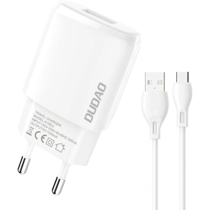 Kup Încărcător de rețea Dudao USB 7.5W + cablu USB/USB-C 1m alb (A1sEUT) - DDA247 - {ean13} - Sklep Home Screen