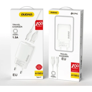 Kup Încărcător de rețea Dudao USB 7.5W + cablu USB/USB-C 1m alb (A1sEUT) - DDA247 - {ean13} - Sklep Home Screen