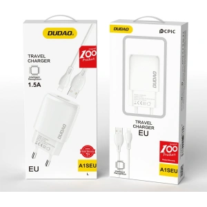 Kup Încărcător de rețea Dudao USB 7.5W + cablu USB/Lightning 1m alb (A1sEUL) - DDA248 - {ean13} - Sklep Home Screen