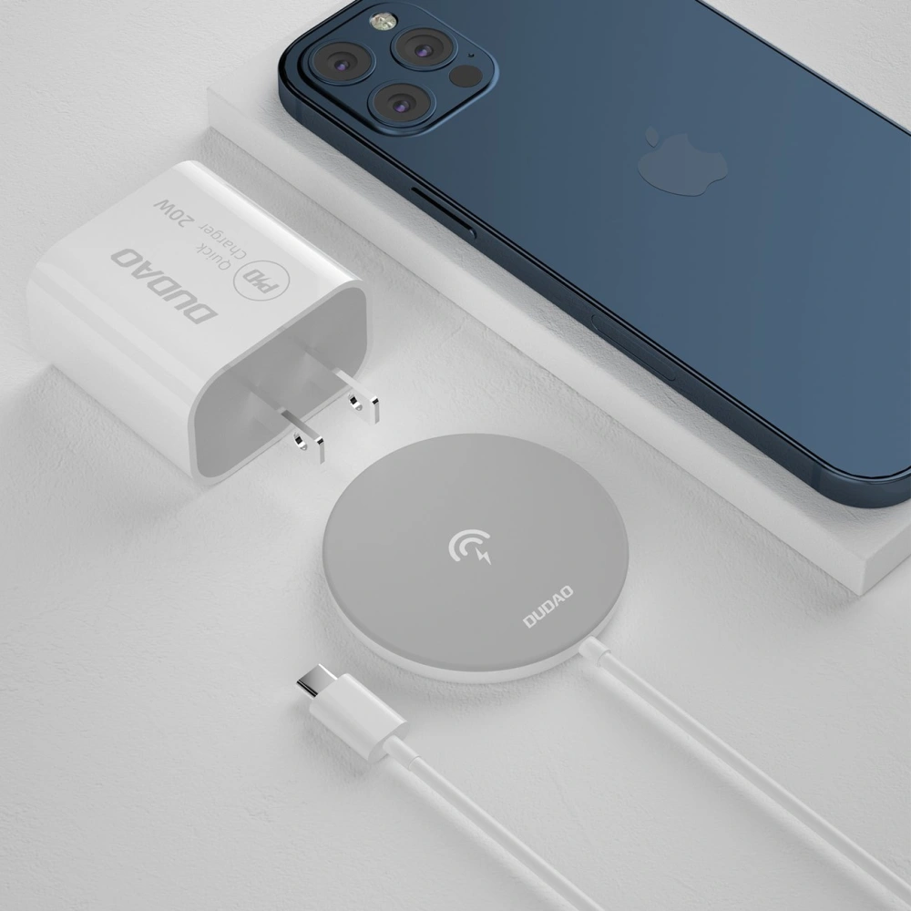 Ładowarka bezprzewodowa Dudao Qi 15W biały (A12Pro)