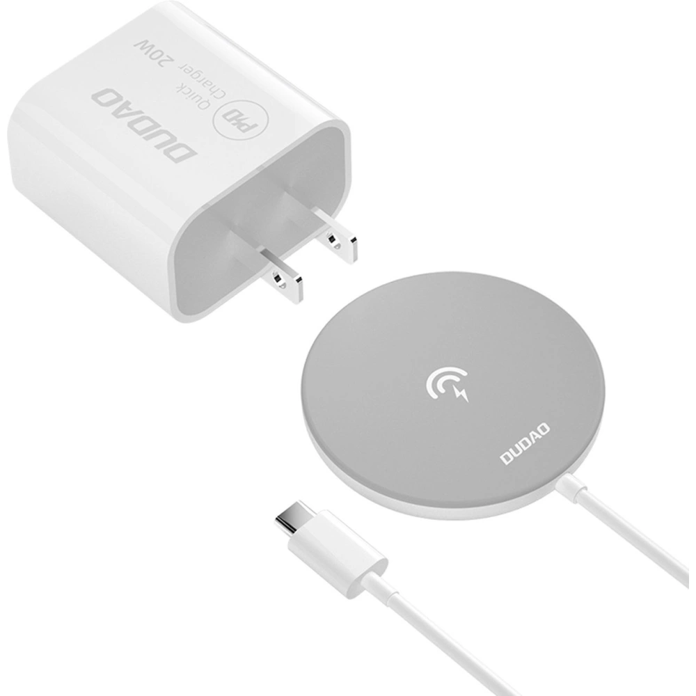 Ładowarka bezprzewodowa Dudao Qi 15W biały (A12Pro)