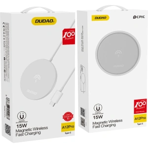 Kup Încărcător wireless Dudao Qi 15W alb (A12Pro) - DDA249 - {ean13} - Sklep Home Screen