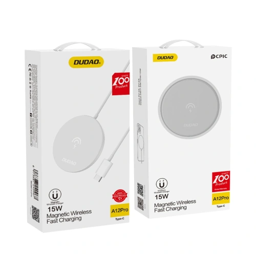 Kup Încărcător wireless Dudao Qi 15W alb (A12Pro) - DDA249 - {ean13} - Sklep Home Screen