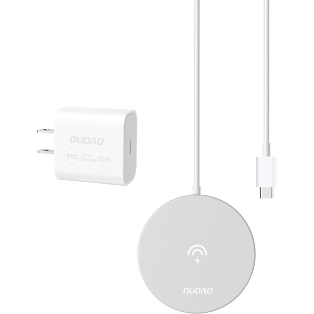 Ładowarka bezprzewodowa Dudao Qi 15W biały (A12Pro)