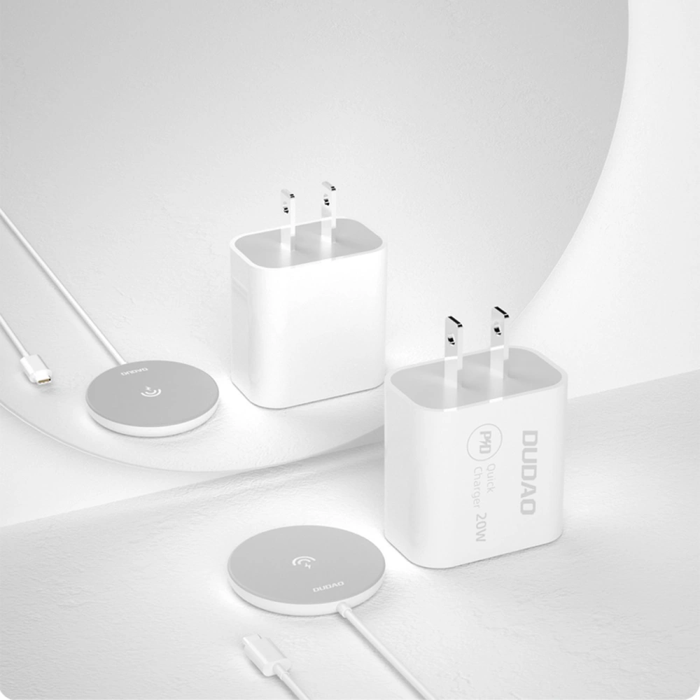 Ładowarka bezprzewodowa Dudao Qi 15W biały (A12Pro)