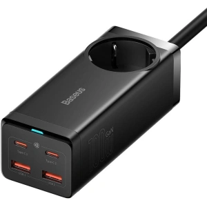 Nabíječka / napájecí lišta Baseus GaN3 Pro 2x USB + 2xUSB-C + AC, 100W (černá)