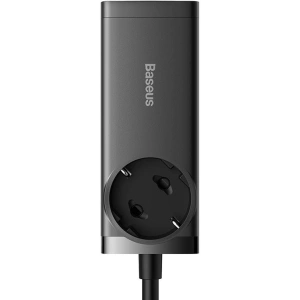 Ładowarka sieciowa / listwa zasilająca Baseus GaN3 Pro 2x USB + 2xUSB-C + AC, 100W (czarna)