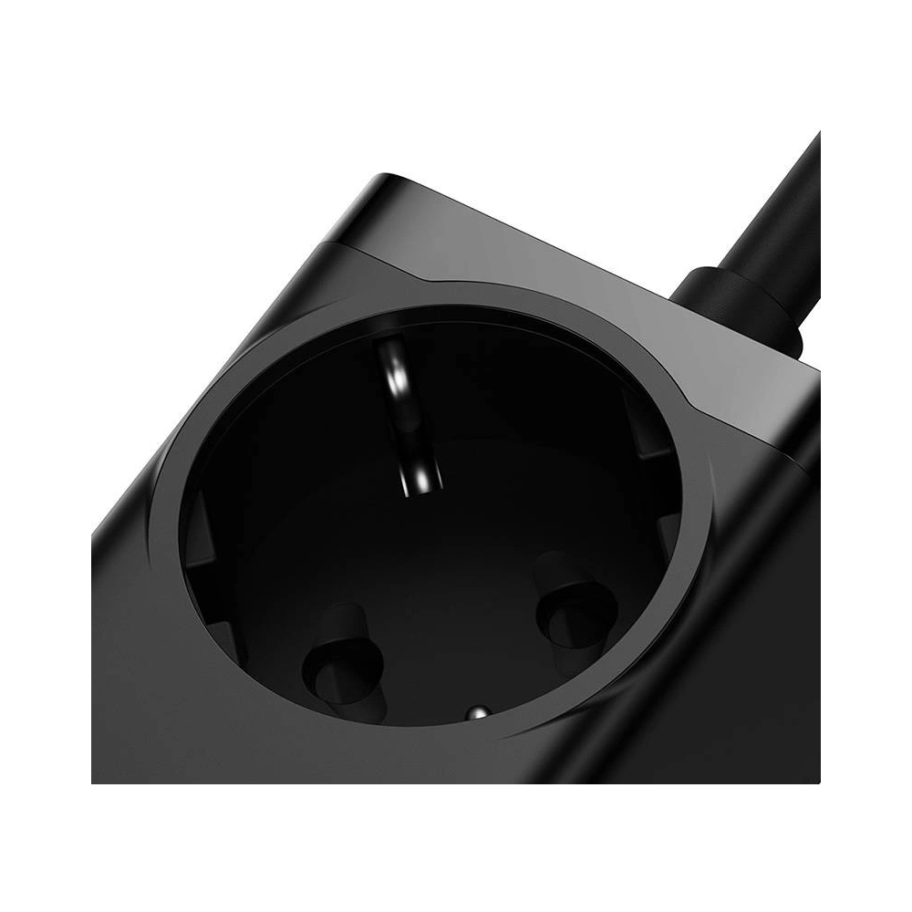 Ładowarka sieciowa / listwa zasilająca Baseus GaN3 Pro 2x USB + 2xUSB-C + AC, 100W (czarna)