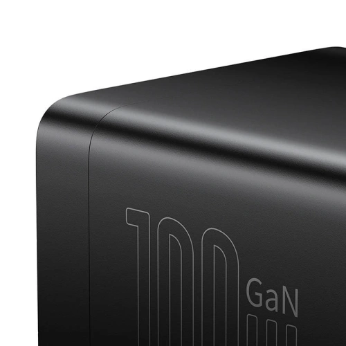 Buy Baseus Home Charger GaN3 Pro Desktop Powerstrip AC GaN3 Pro 2x USB + 2xUSB-C + AC, 100W (black) - BSU3716 - {ean13} - Home Screen Store Europe