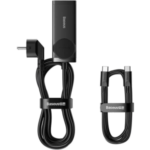 Ładowarka sieciowa / listwa zasilająca Baseus GaN3 Pro 2x USB + 2xUSB-C + AC, 100W (czarna)