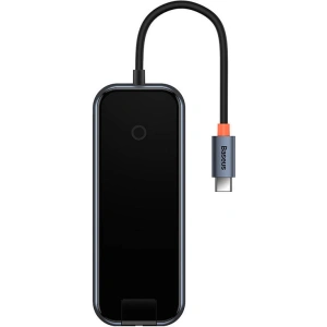 Kup Hub 5in1 Baseus AcmeJoy Serie USB-C - 2xUSB 3.0 + USB 2.0 + USB-C PD + RJ45 (grau) - BSU3718 - {ean13} - Sklep Home Screen