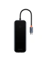 Hub 5in1 Baseus AcmeJoy Serie USB-C - 2xUSB 3.0 + USB 2.0 + USB-C PD + RJ45 (grau)