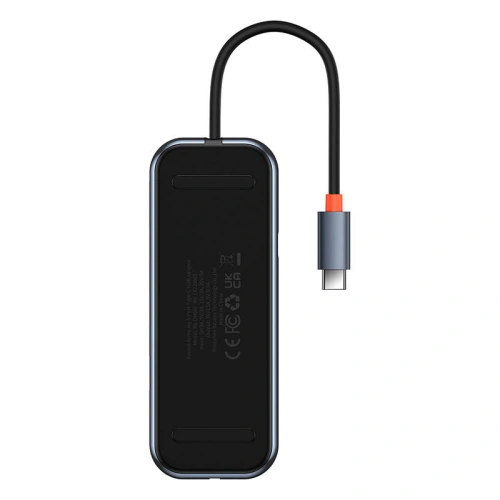 Kup Hub 5in1 Baseus AcmeJoy Serie USB-C - 2xUSB 3.0 + USB 2.0 + USB-C PD + RJ45 (grau) - BSU3718 - {ean13} - Sklep Home Screen