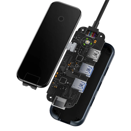 Kup Hub 5v1 Baseus AcmeJoy Series USB-C - 2xUSB 3.0 + USB 2.0 + USB-C PD + RJ45 (šedý) - BSU3718 - {ean13} - Sklep Home Screen