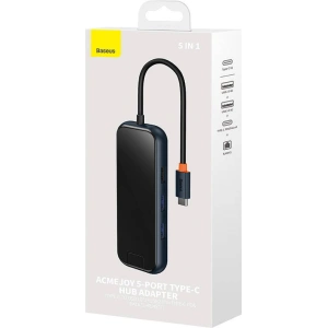 Kup Hub 5in1 Baseus AcmeJoy Serie USB-C - 2xUSB 3.0 + USB 2.0 + USB-C PD + RJ45 (grau) - BSU3718 - {ean13} - Sklep Home Screen