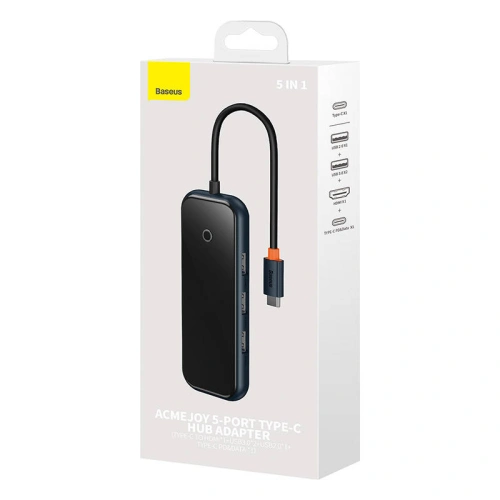 Kup Hub 5w1 Baseus AcmeJoy-Serie USB-C - 2xUSB 3.0 + USB 2.0 + USB-C PD + HDMI (grau) - BSU3719 - {ean13} - Sklep Home Screen