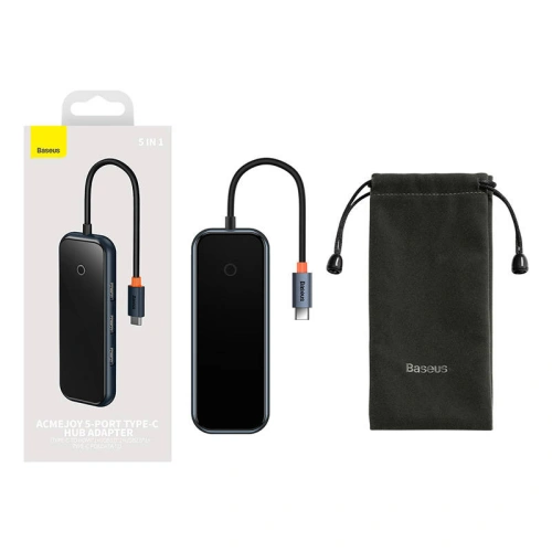 Kup Hub 5w1 Baseus AcmeJoy-Serie USB-C - 2xUSB 3.0 + USB 2.0 + USB-C PD + HDMI (grau) - BSU3719 - {ean13} - Sklep Home Screen