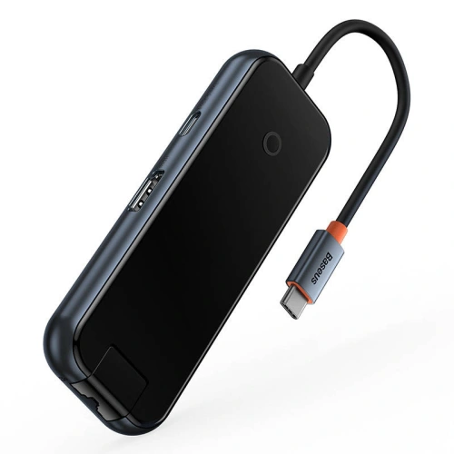 Buy Hub 6in1 Baseus AcmeJoy Series USB-C - 2xUSB 3.0 + USB 2.0 + USB-C PD + HDMI + RJ45 (gray) - BSU3720 - {ean13} - Home Screen Store Europe
