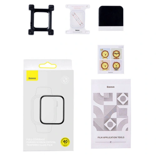Buy Tempered glass Baseus Apple Watch 4/5/6/7/SE/8/9 40/41MM - BSU3723 - {ean13} - Home Screen Store Europe