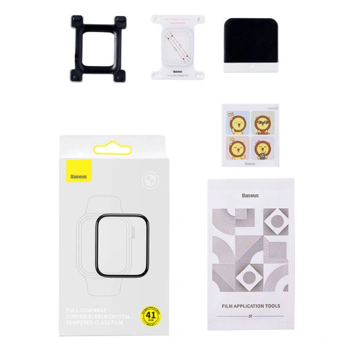 Buy Tempered glass Baseus Apple Watch 7 41mm - BSU3727 - {ean13} - Home Screen Store Europe
