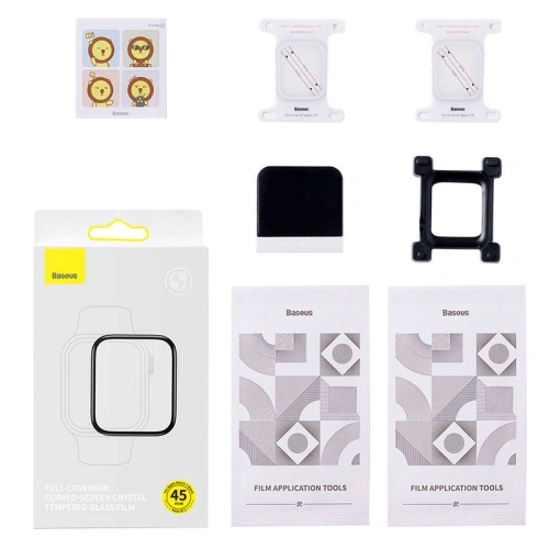 Kup Gehärtetes Glas Baseus Apple Watch 7 45mm [2 PACK] - BSU3730 - {ean13} - Sklep Home Screen