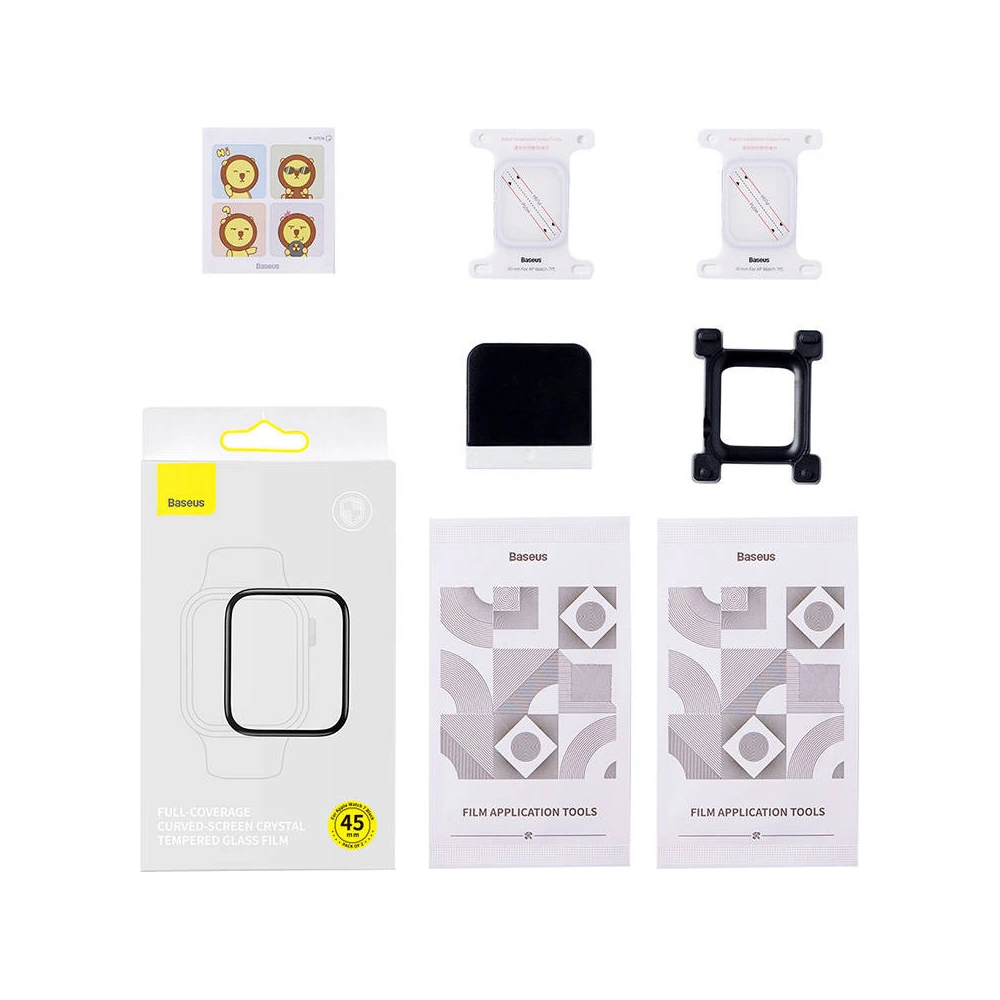 Szkło hartowane Baseus Apple Watch 7 45mm [2 PACK]