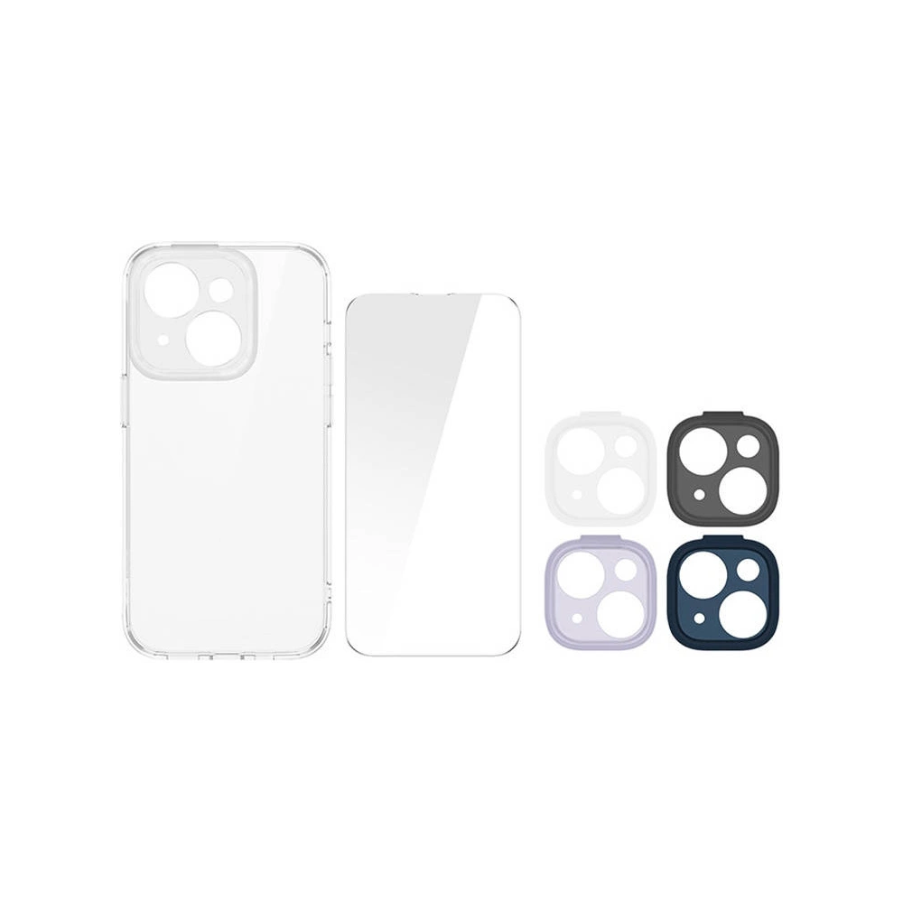Zestaw etui + szkło + nakładka na aparat Baseus Illusion Apple iPhone 14