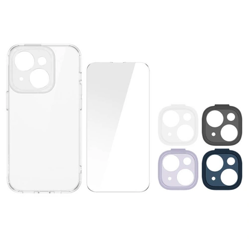Buy Baseus Illusion Case + Glass + Lens Frame Apple iPhone 14 Plus / 15 Plus - BSU3733 - {ean13} - Home Screen Store Europe