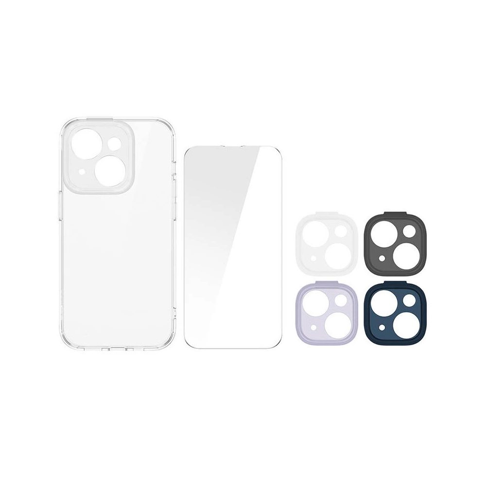 Zestaw etui + szkło + nakładka na aparat Baseus Illusion Apple iPhone 14 Plus / 15 Plus