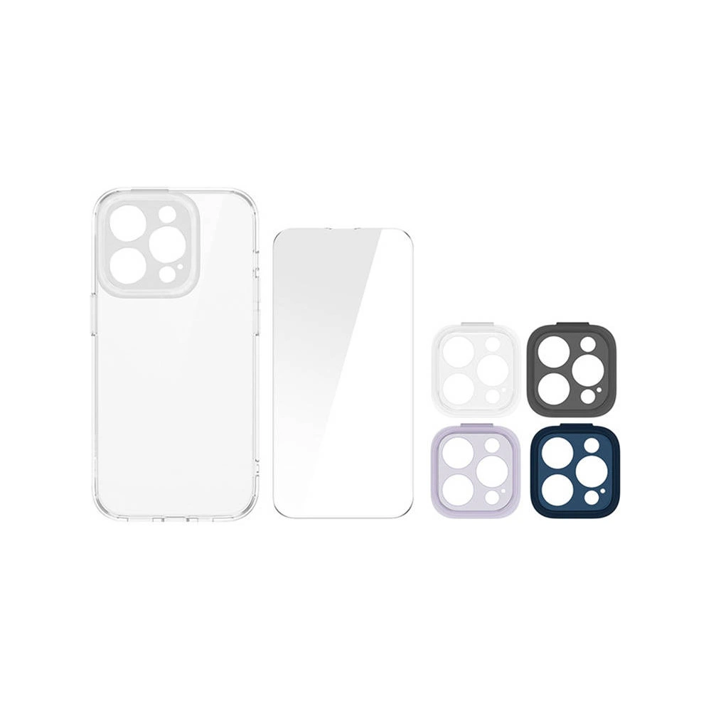 Zestaw etui + szkło + nakładka na aparat Baseus Illusion Apple iPhone 14 Pro Max