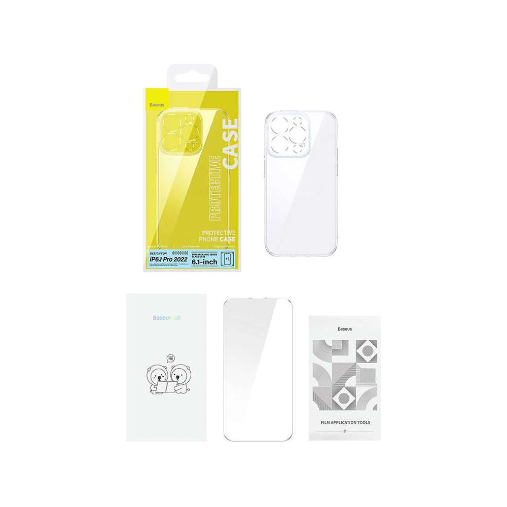 Zestaw etui + szkło Baseus SuperCeramic Apple iPhone 14 Pro