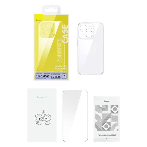 Kup Set Case + Glas Baseus SuperCeramic Apple iPhone 14 Plus / 15 Plus - BSU3737 - {ean13} - Sklep Home Screen