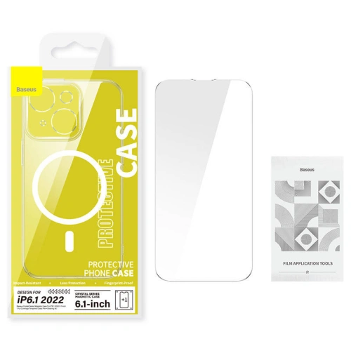 Kup Set mit Hülle + Glas Baseus Crystal MagSafe Apple iPhone 14 - BSU3738 - {ean13} - Sklep Home Screen
