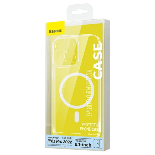 Kup Hülle + Glas Baseus Crystal MagSafe Apple iPhone 14 Pro - BSU3739 - {ean13} - Sklep Home Screen